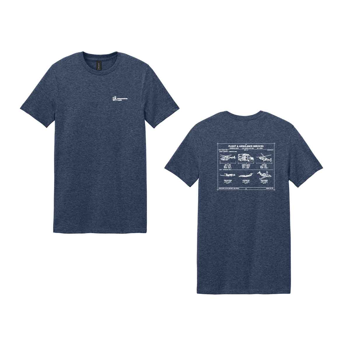 Gildan SoftStyle Tee Blueprint Design 